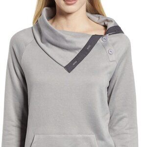 Gibson Plush Fleece Pullover Grey Size M EUC